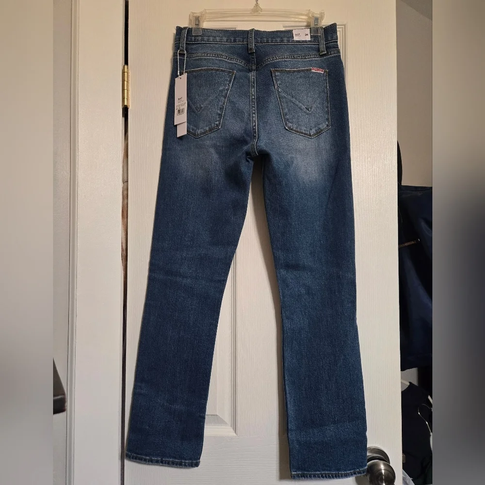 Hudson Blair High Rise Bootcut Crop Jeans Medium Wash Indigo 26 New with tags - Picture 5 of 6